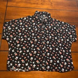 Hot Topic Mushroom Button Up (slightly cropped)